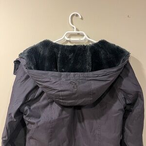 Blue Charcoal Hooded TNA Winter Jacket